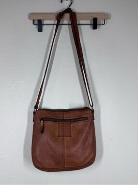 Harbour 2nd Leather Crossbody Shoulder Bag Purse Brown Leather Flap Nautical